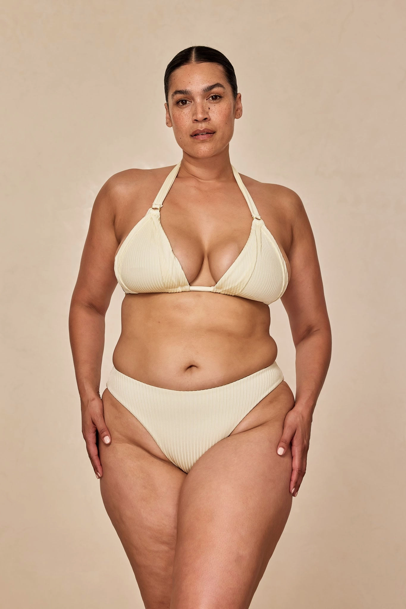 Seychelles Bottom - Ivory Shiny Rib