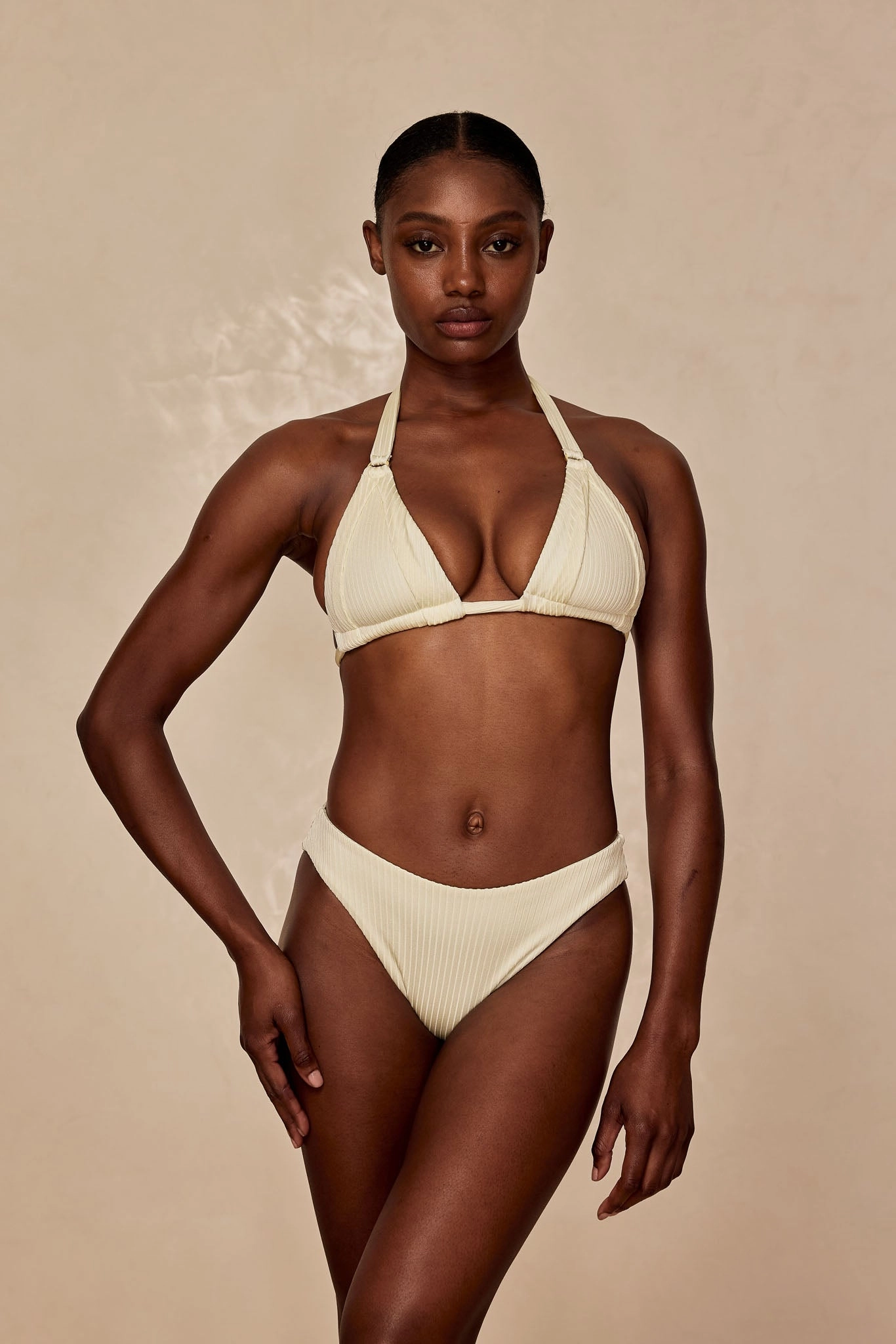 Seychelles Bottom - Ivory Shiny Rib