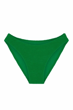 Seychelles Bottom - Palm Green Crinkle (Modest Coverage)