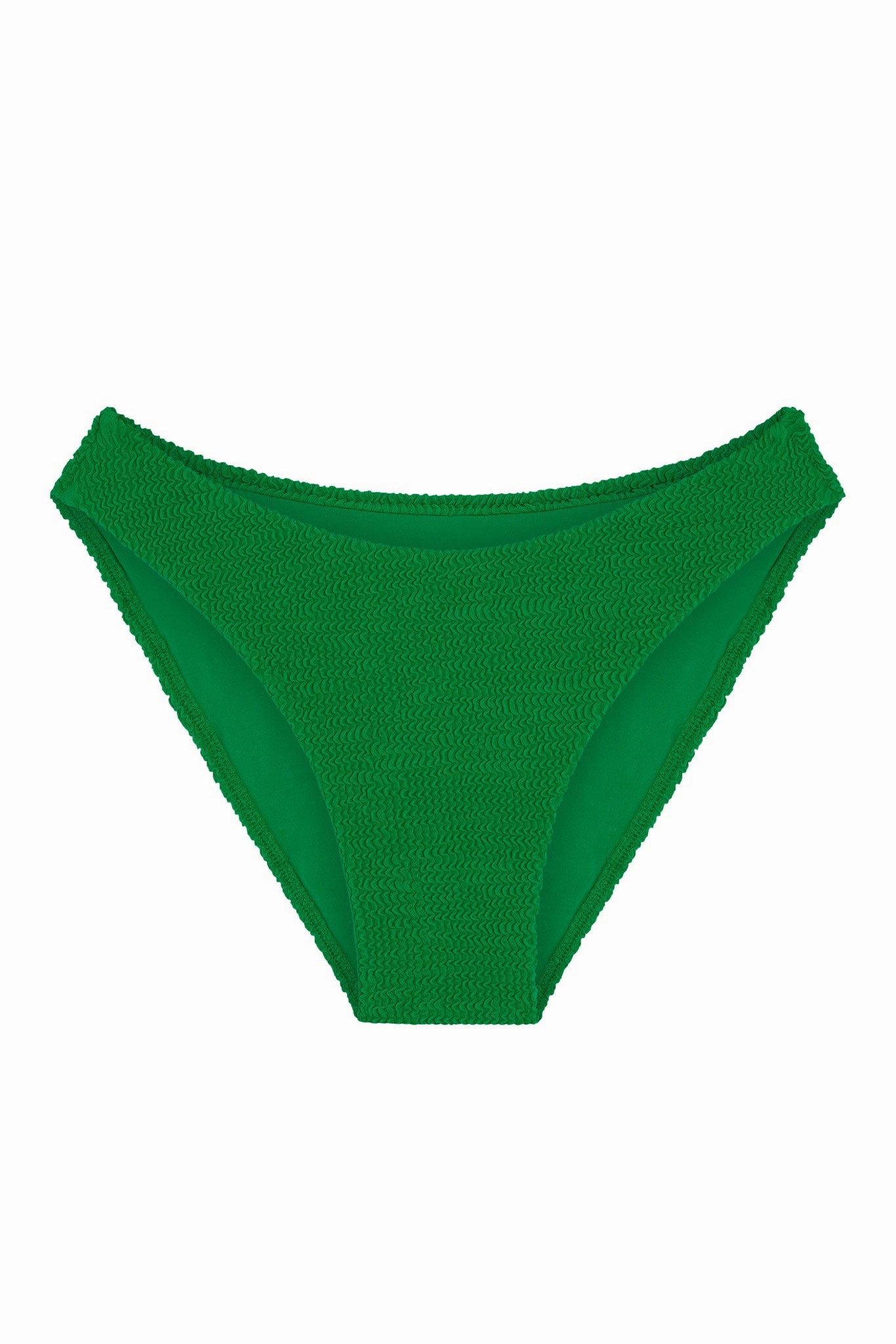 Seychelles Bottom - Palm Green Crinkle (Modest Coverage)