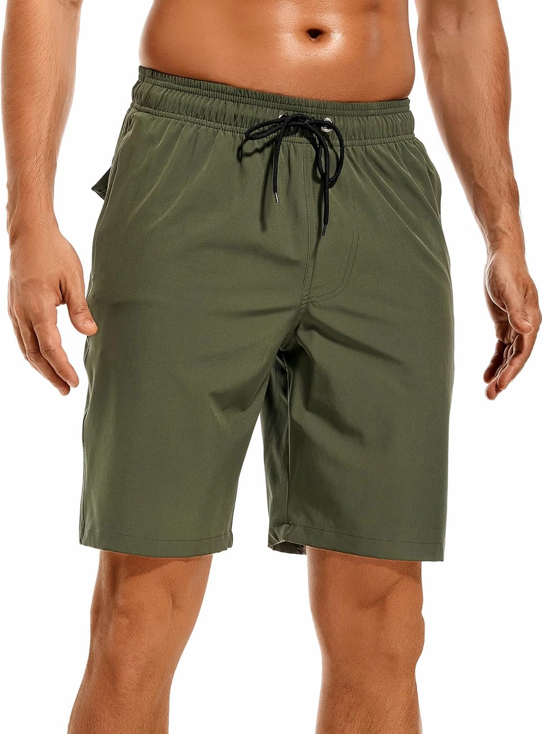 SILKWORLD Mens Swimming Shorts Quick Dry Beach Trunks Swimwear with Mesh Lining