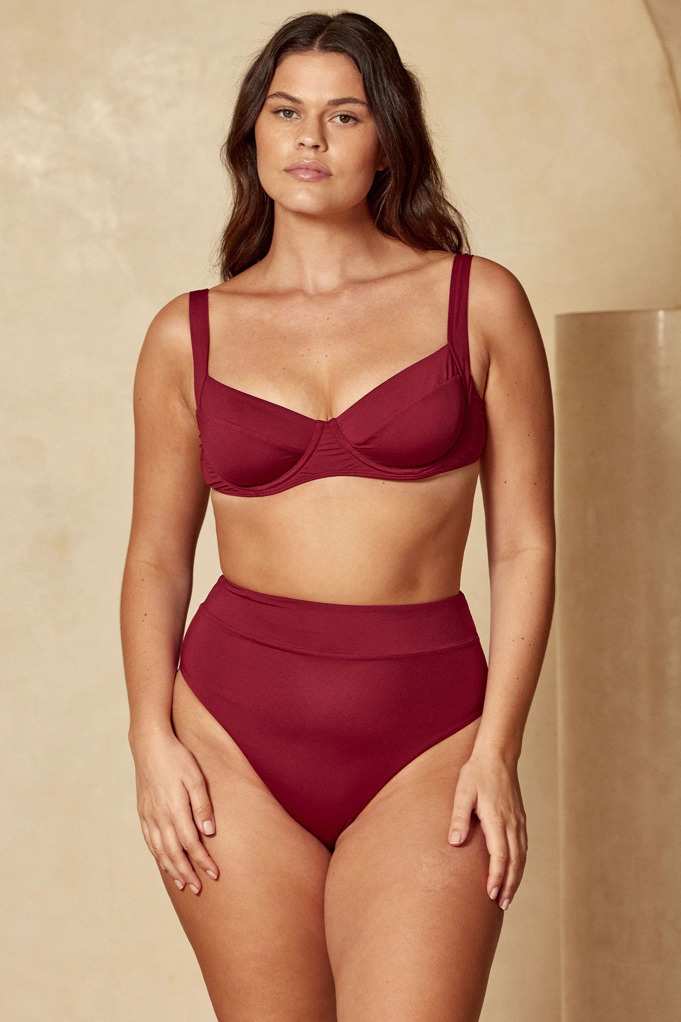 Sorrento Top - Burgundy