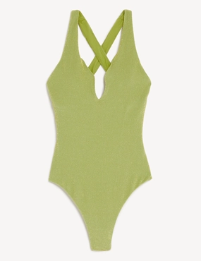 Sparkle Plunge Swimsuit