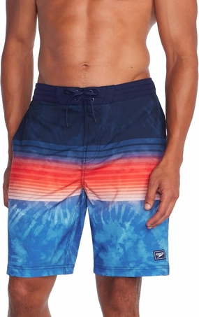 Speedo Men's Swim Trunk Knee Length Boardshort Bondi Striped