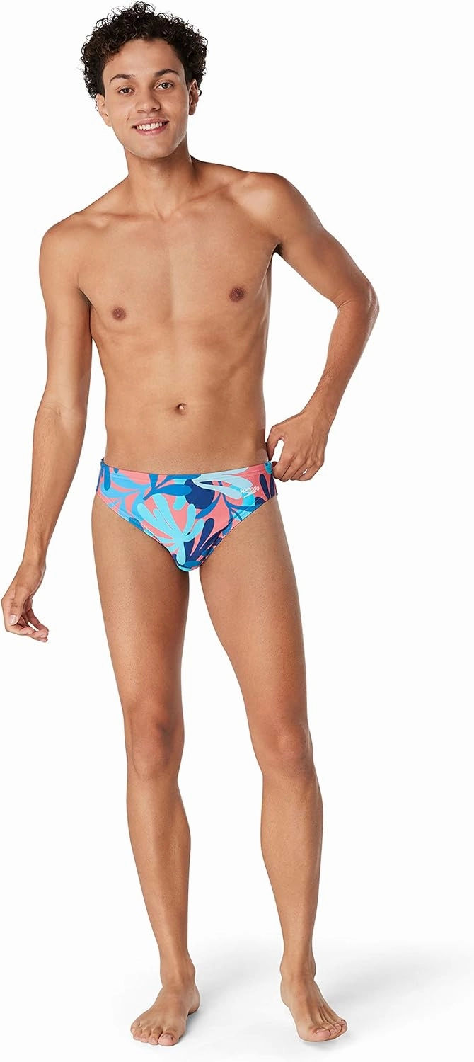 Speedo Men's Swimsuit Brief Eco Flex 2 Outseam Beachstar