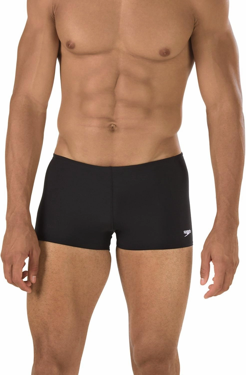 Speedo Men's Swimsuit Square Leg Endurance  Solid