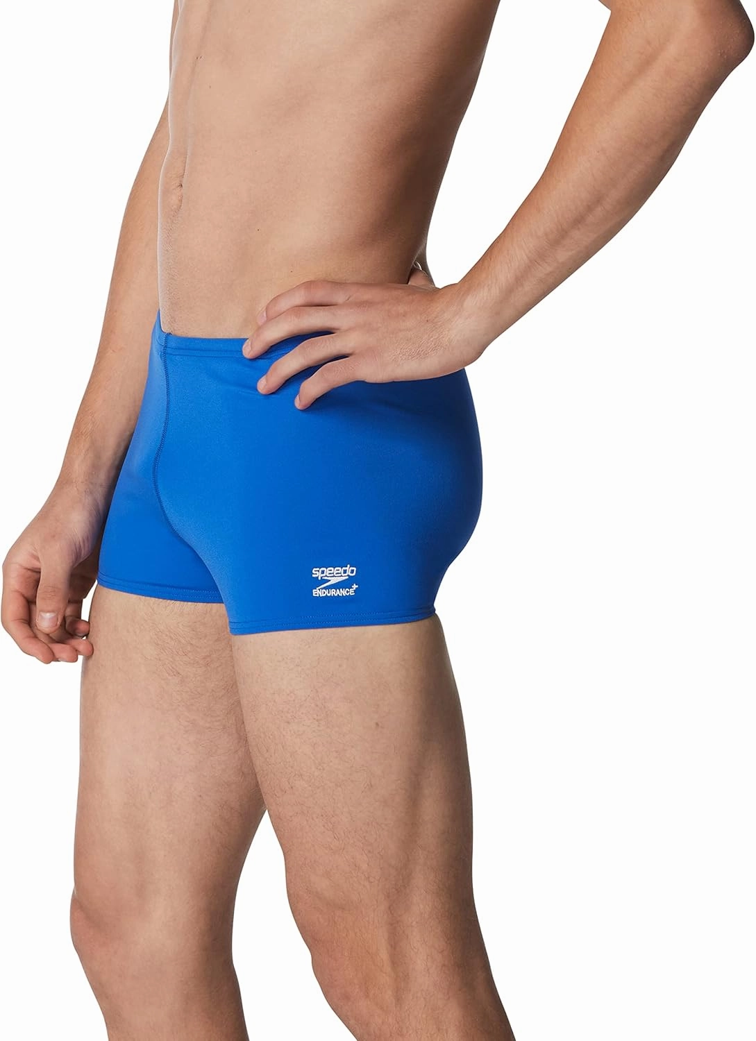 Speedo Men's Swimsuit Square Leg Endurance  Solid