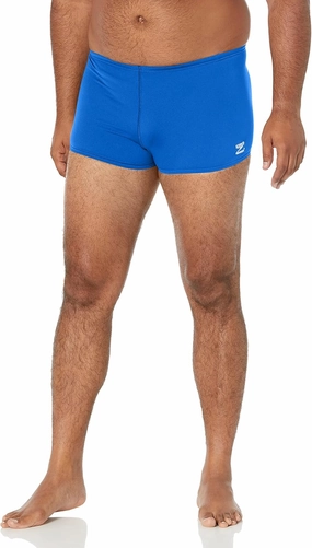 Speedo Men's Swimsuit Square Leg Endurance  Solid