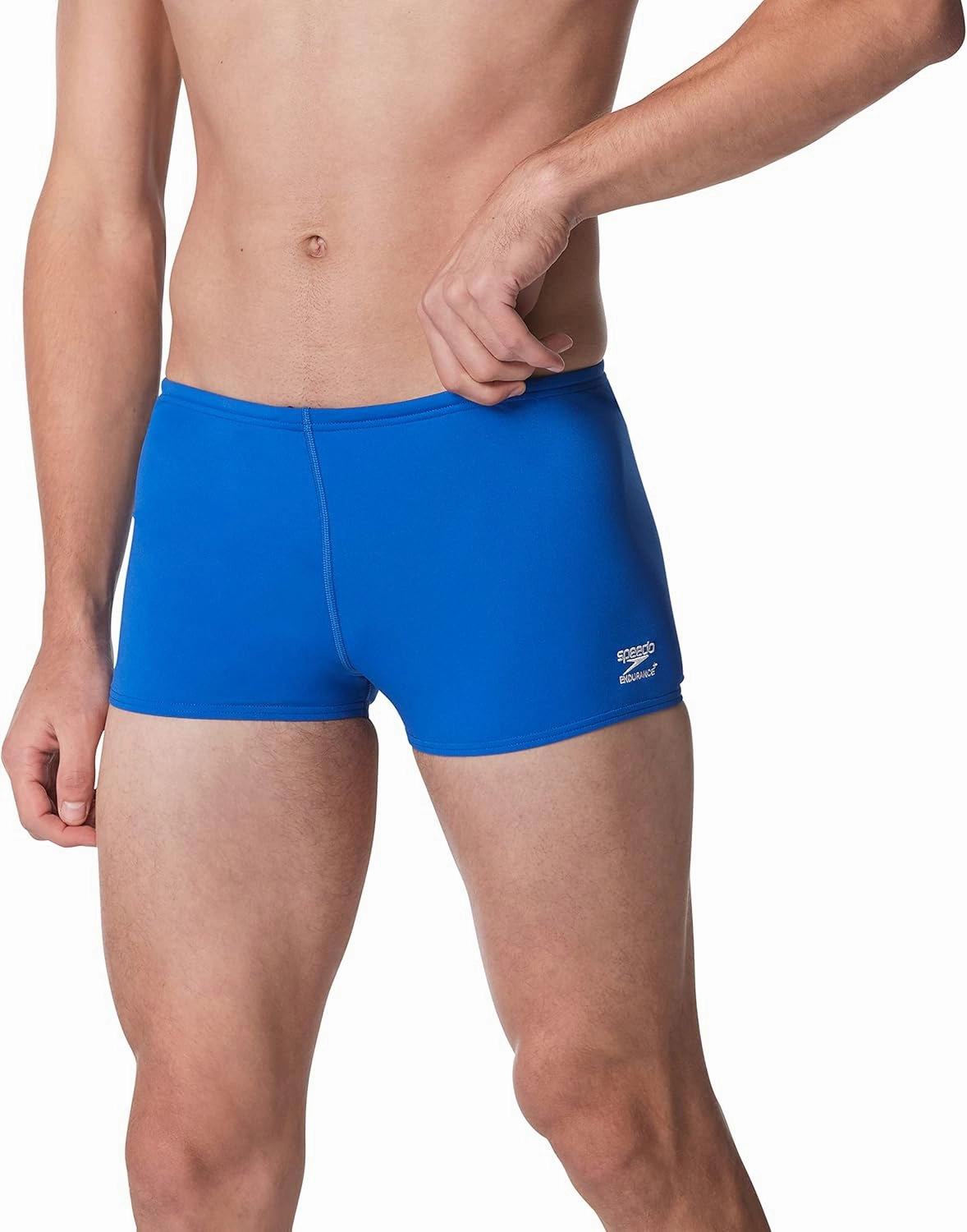 Speedo Men's Swimsuit Square Leg Endurance  Solid