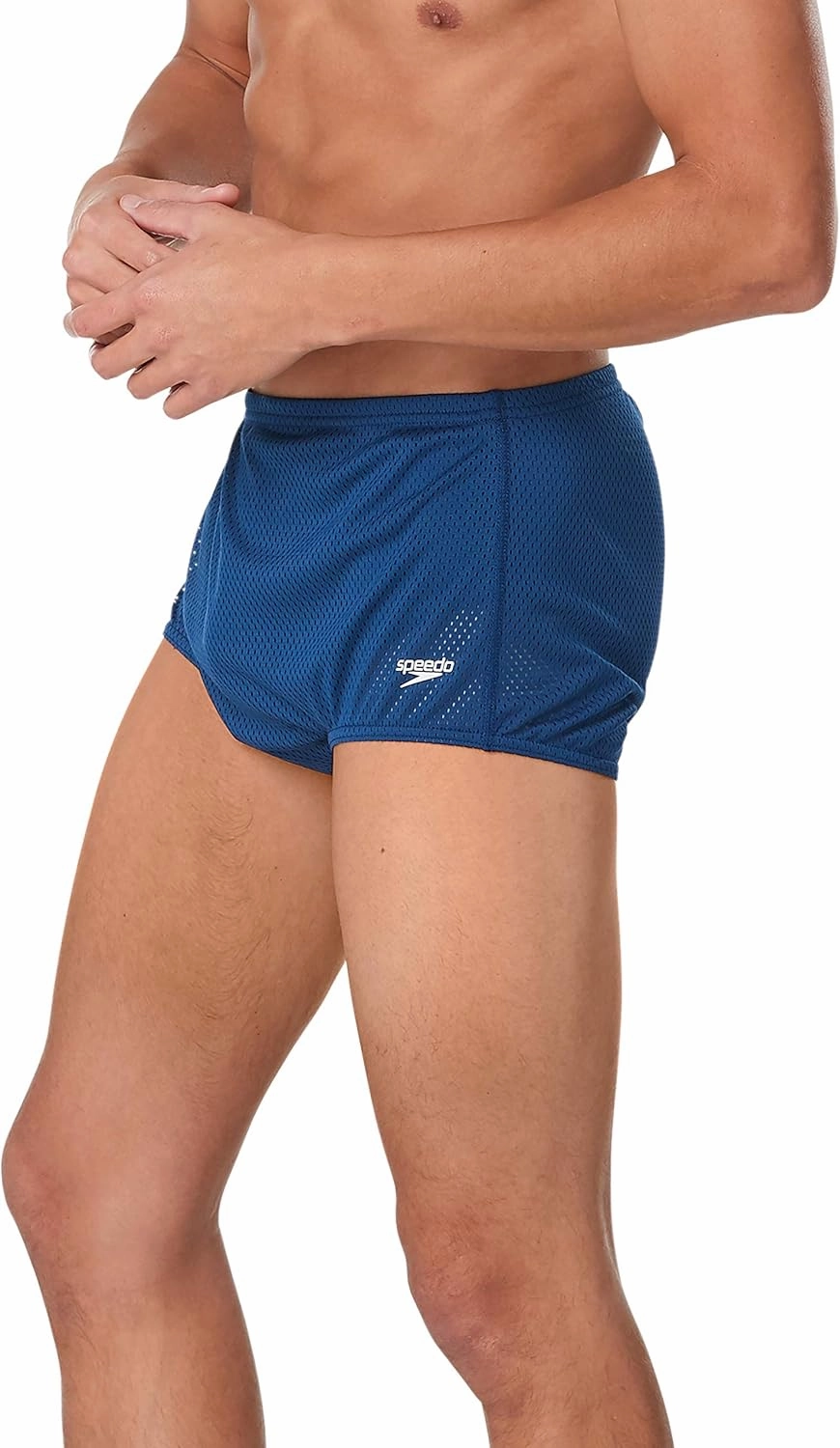 Speedo Men's Swimsuit Square Leg Poly Mesh Training Suit