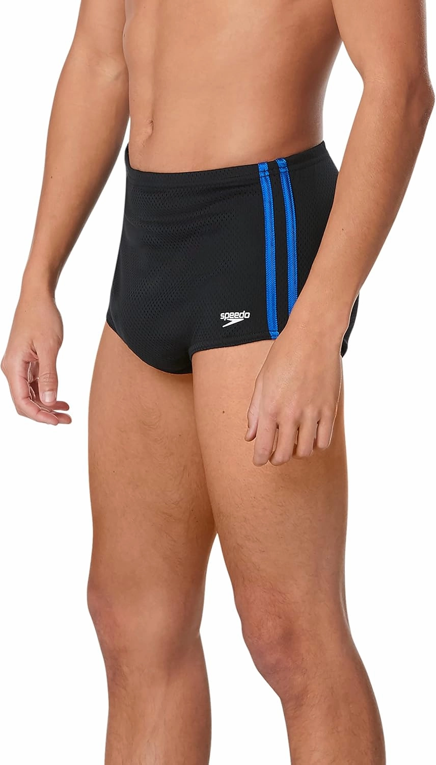 Speedo Men's Swimsuit Square Leg Poly Mesh Training Suit