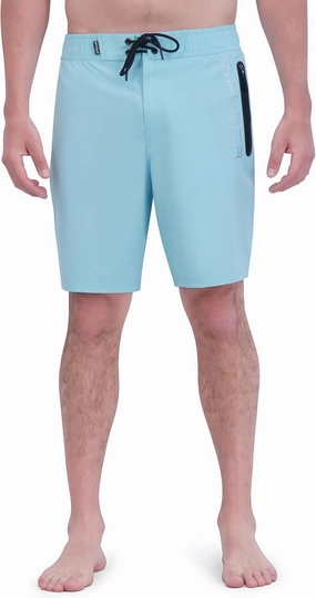 Spyder Men's Swim Trunks, Stretch, Quick-Dry, 9 Inseam Board Shorts, UPF , Pockets, Brief Liner