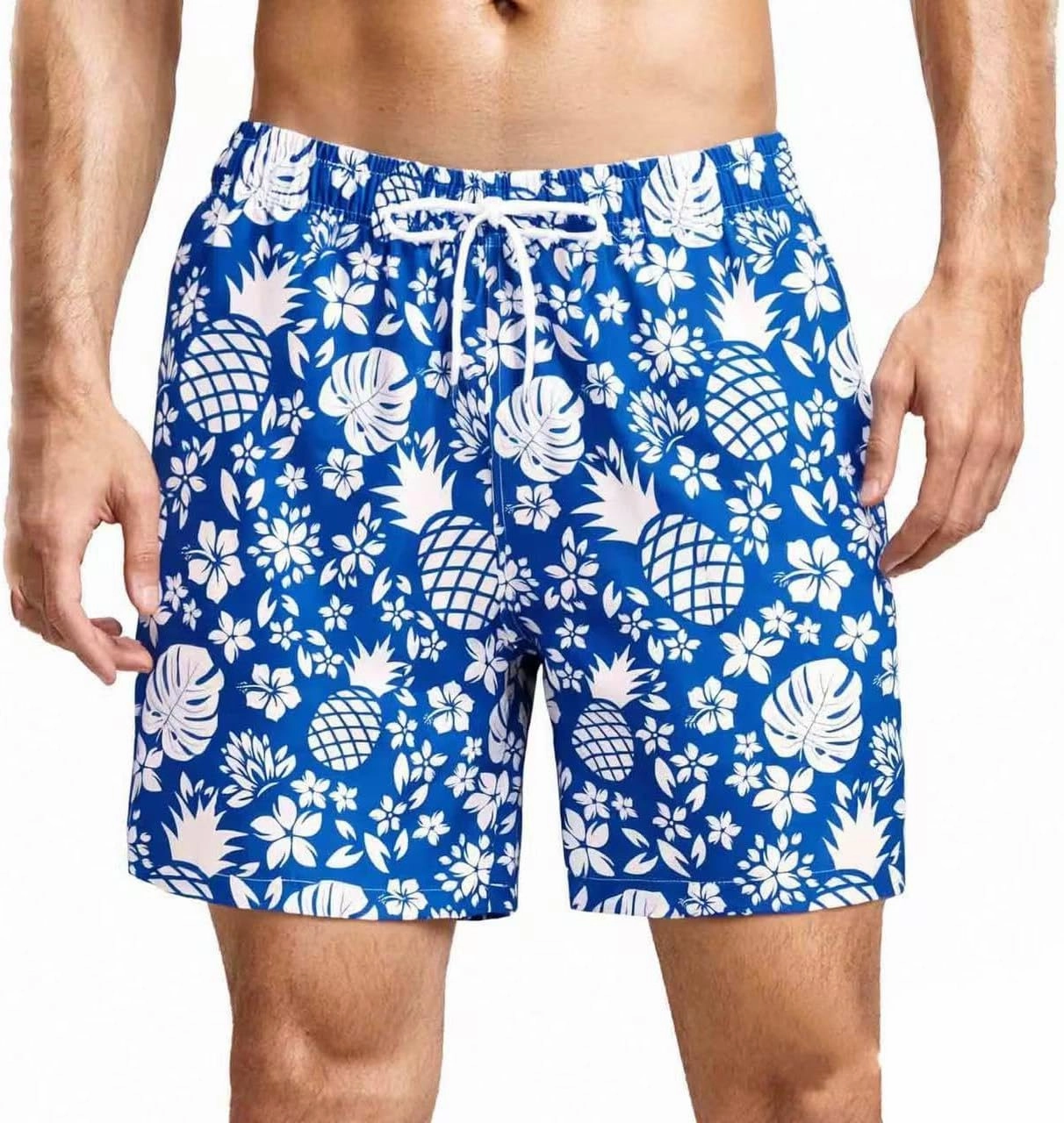 SUNDAY ROSE 3 Pack Mens Swim Trunks with Mesh Lining Quick Dry Swim Shorts Bathing Suit for Men