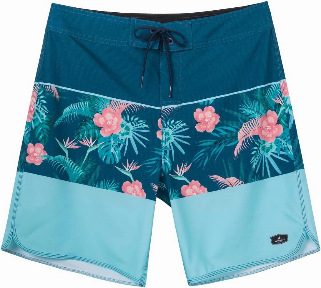 SURF CUZ Men's Board Short Beach Short 4-Way Stretch Swim Short