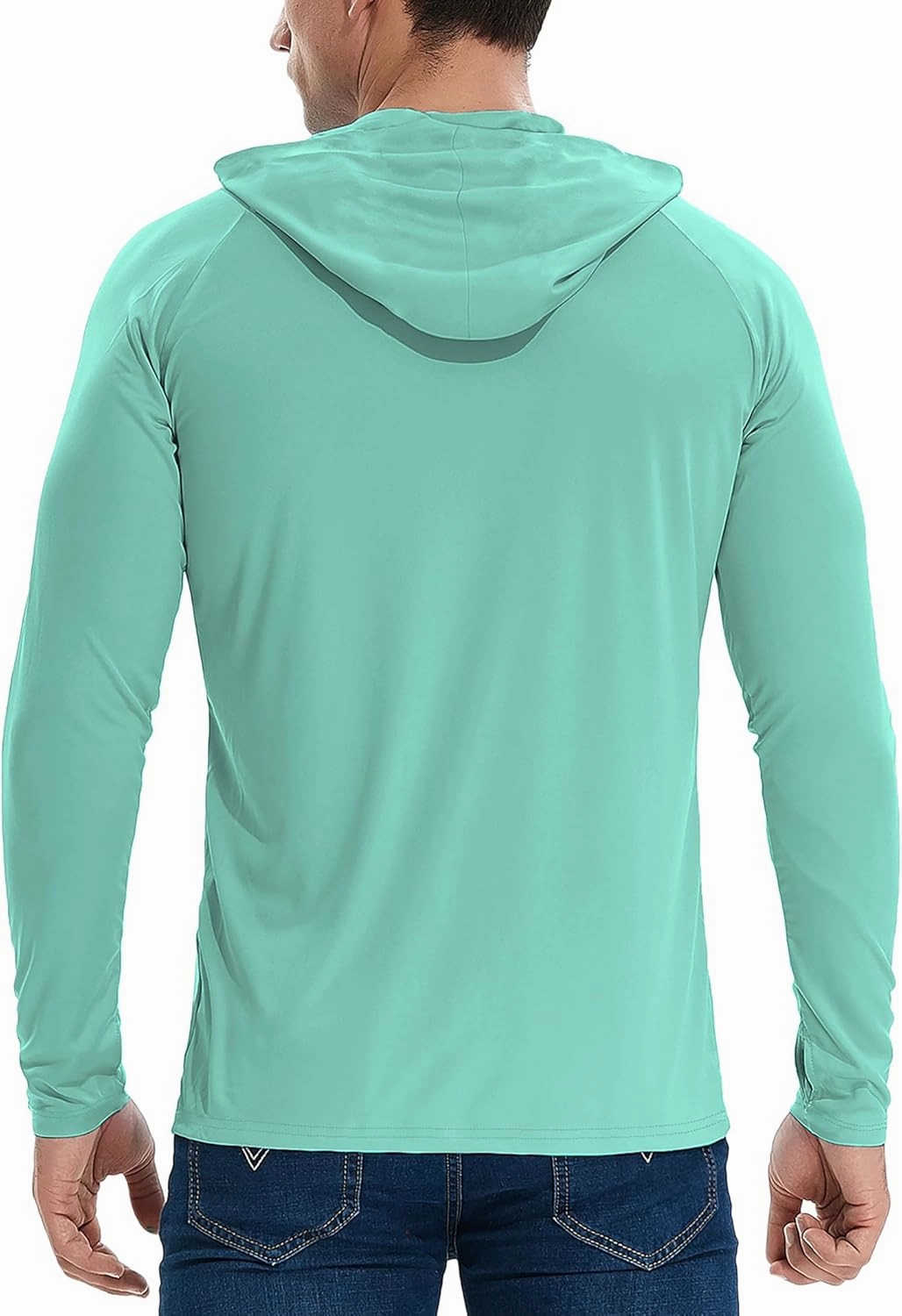 TELALEO 3/2 Pack Men's UPF 50  Sun Protection Lightweight Hoodie Performance Long Sleeve SPF UV Shirt for Fishing Running