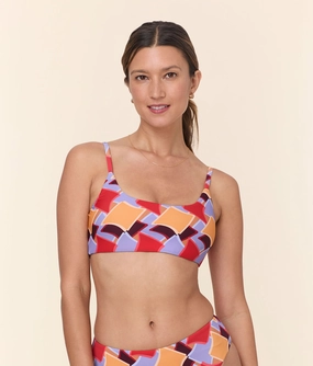 The Maui Bikini Top - Eco Nylon - Mod Geo