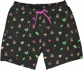 Tipsy Elves Men's Swim Trunks 7 Inch Inseam Classic Fit with Mesh Liner - Quick-Dry Funny Swimwear Bathing Suit