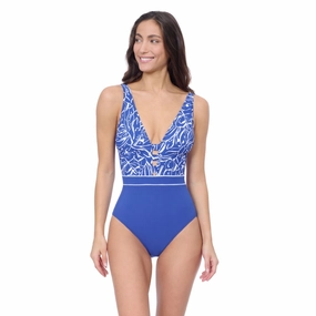 Tulip Deep V Neck Halter One Piece