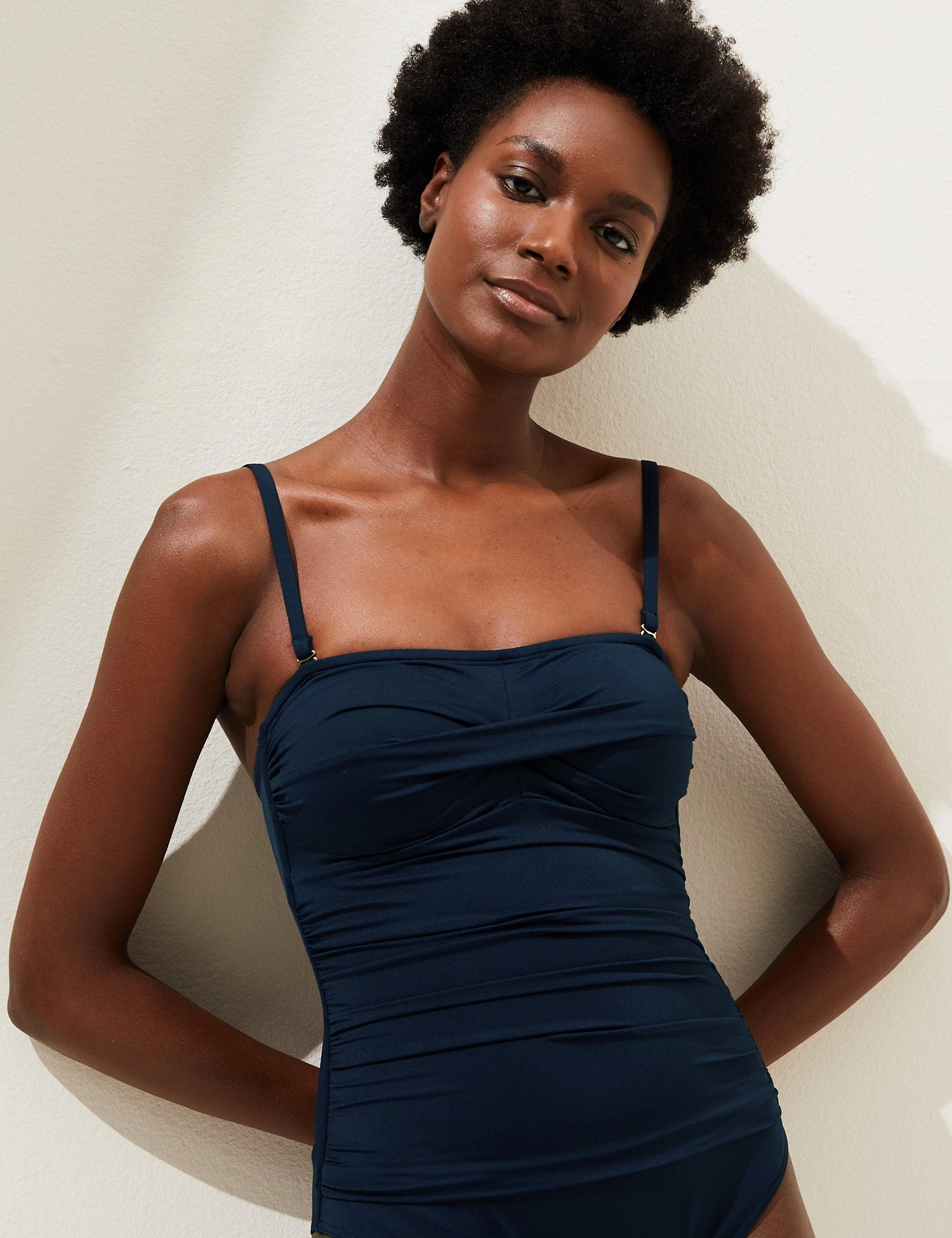 Tummy Control Padded Bandeau Swimsuit