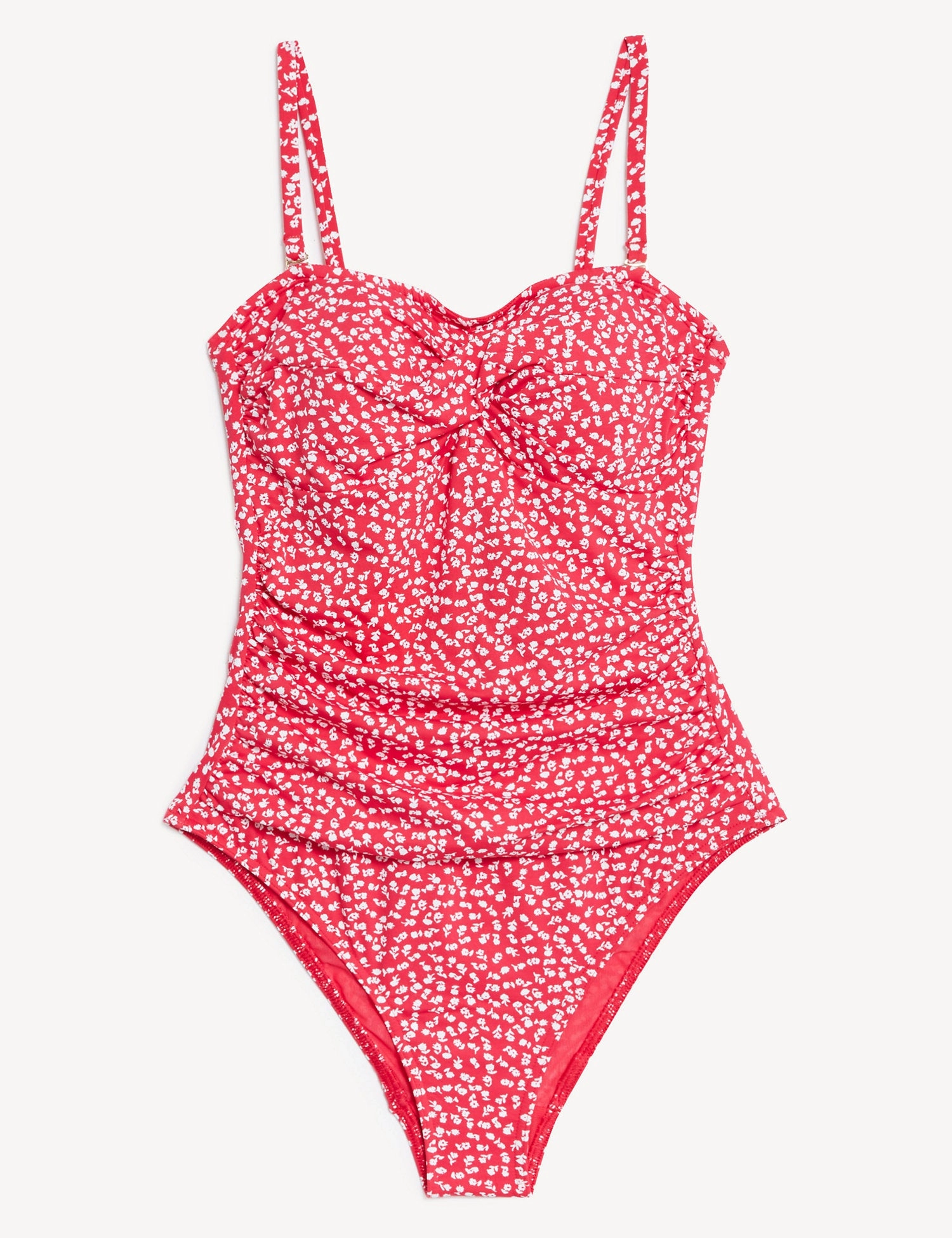 Tummy Control Printed Bandeau Swimsuit