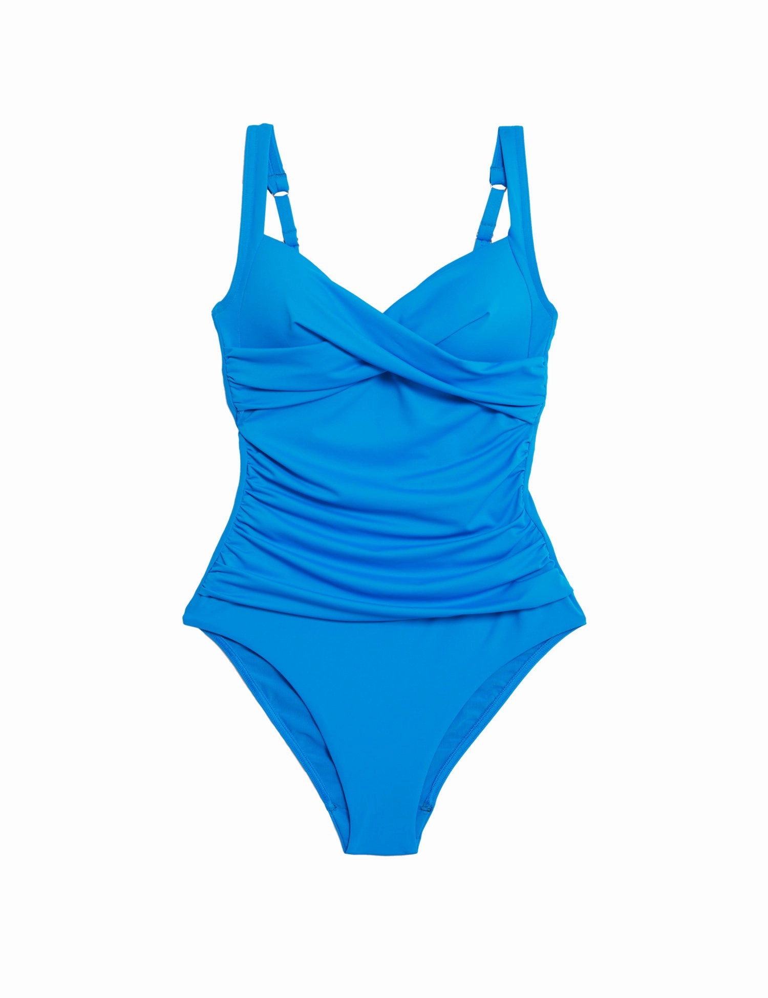 Tummy Control Ruched Plunge Swimsuit