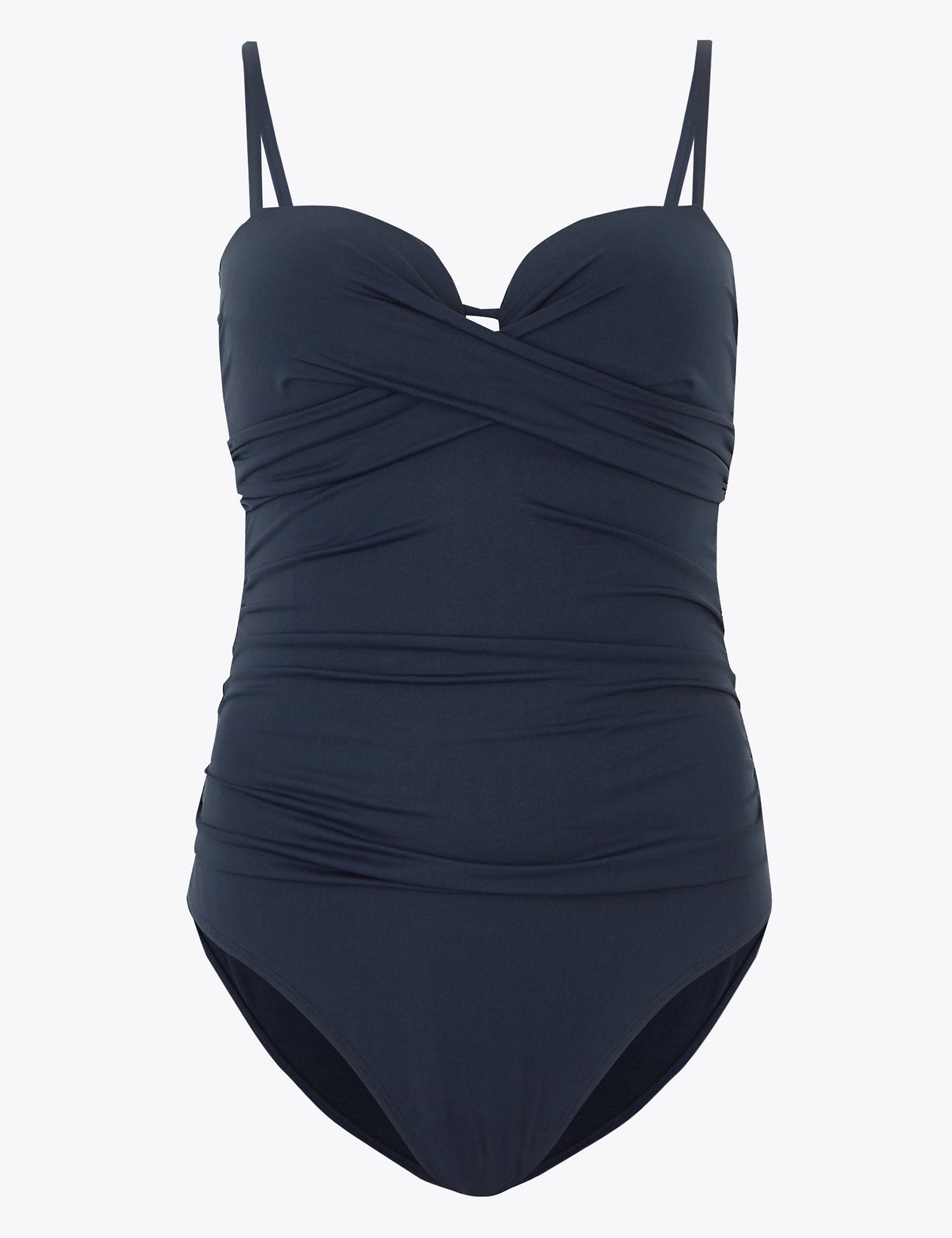 Tummy Control Wrap Bandeau Swimsuit