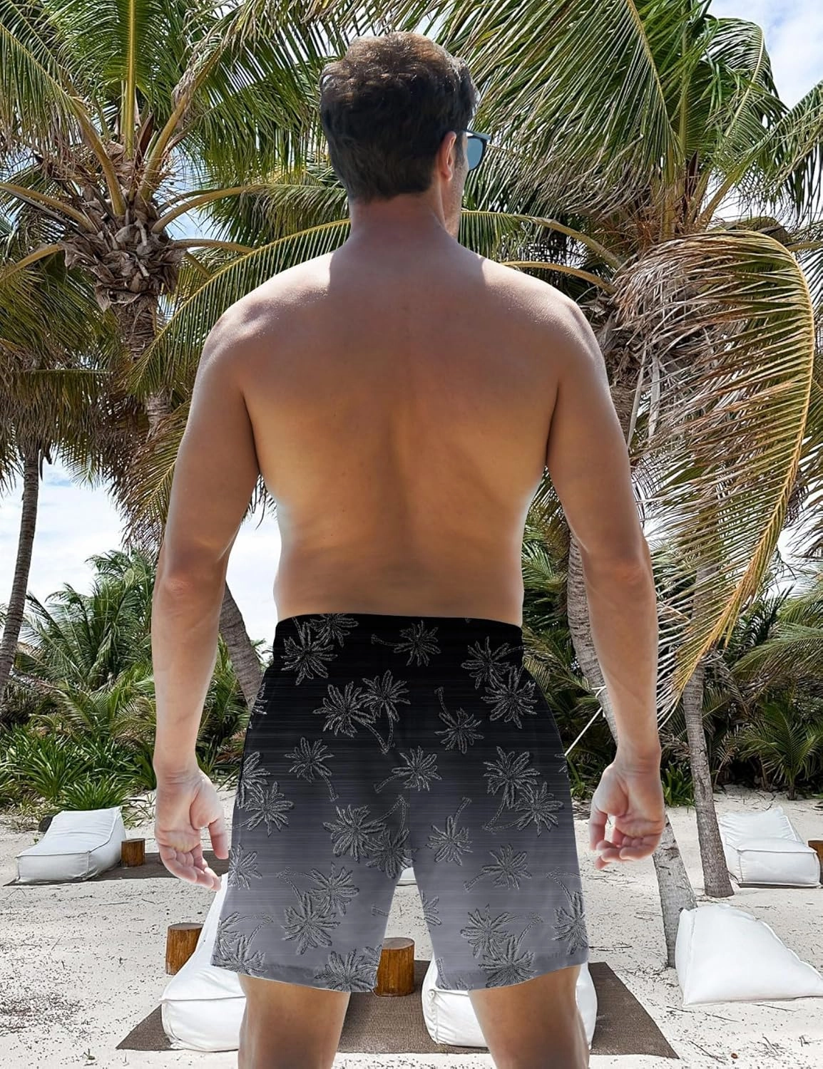 TUONROAD Mens Swim Trunks with Compression Liner 2 in 1 Board Shorts 9 Inch Quick Dry Swimming Trunks with Pockets