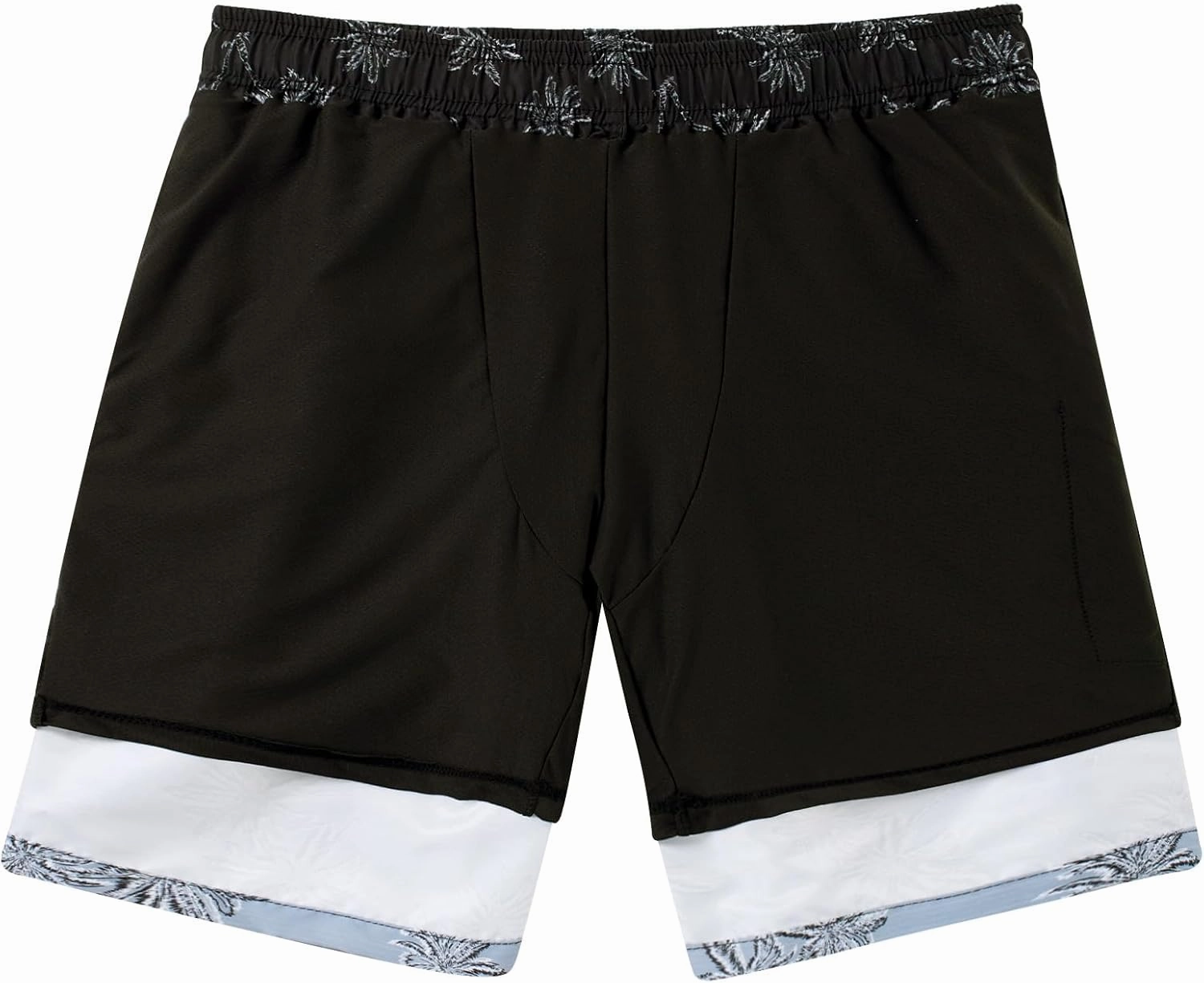 TUONROAD Mens Swim Trunks with Compression Liner 2 in 1 Board Shorts 9 Inch Quick Dry Swimming Trunks with Pockets