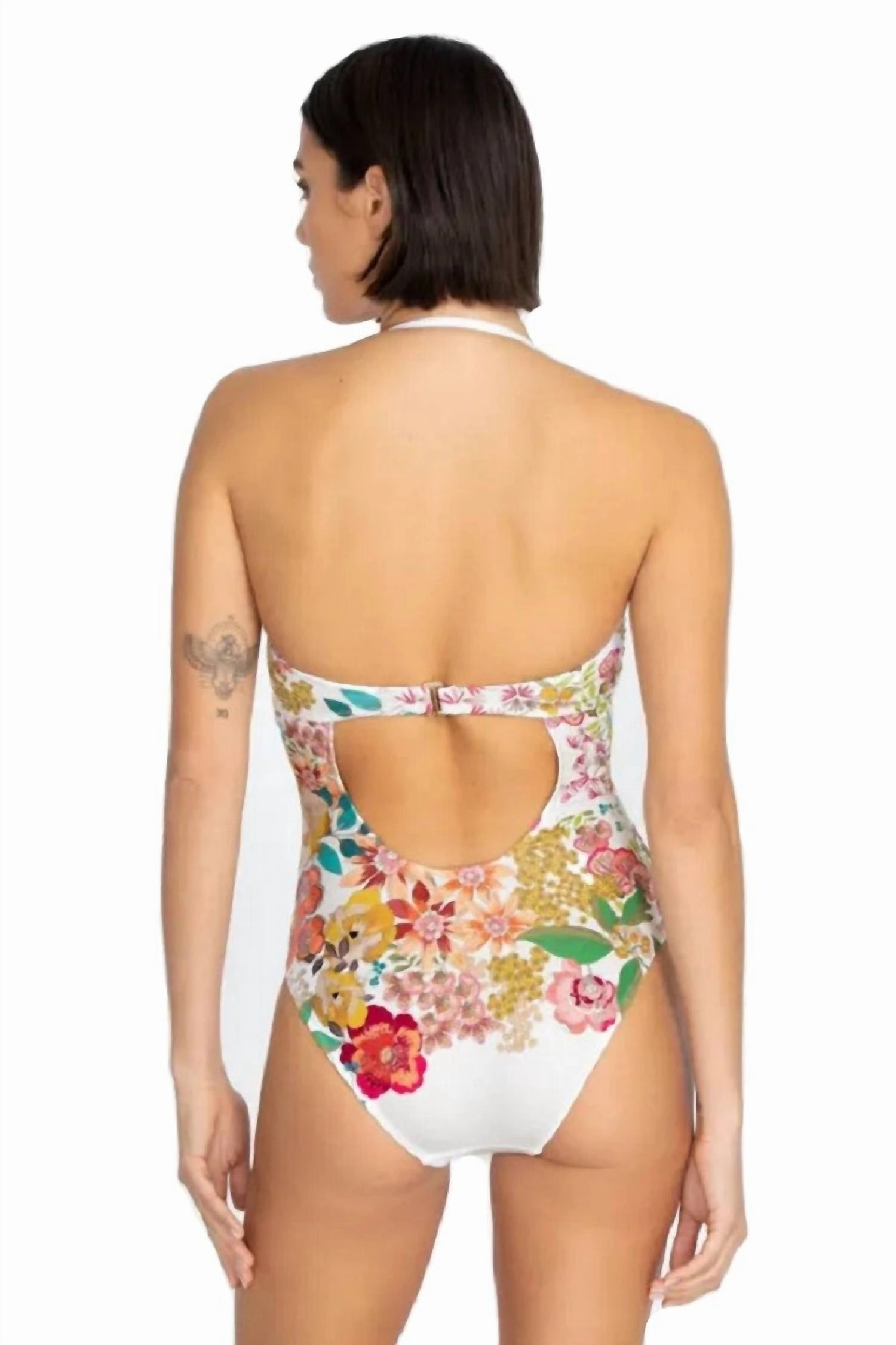Twist Bra Onepiece Swimsuit In Multi