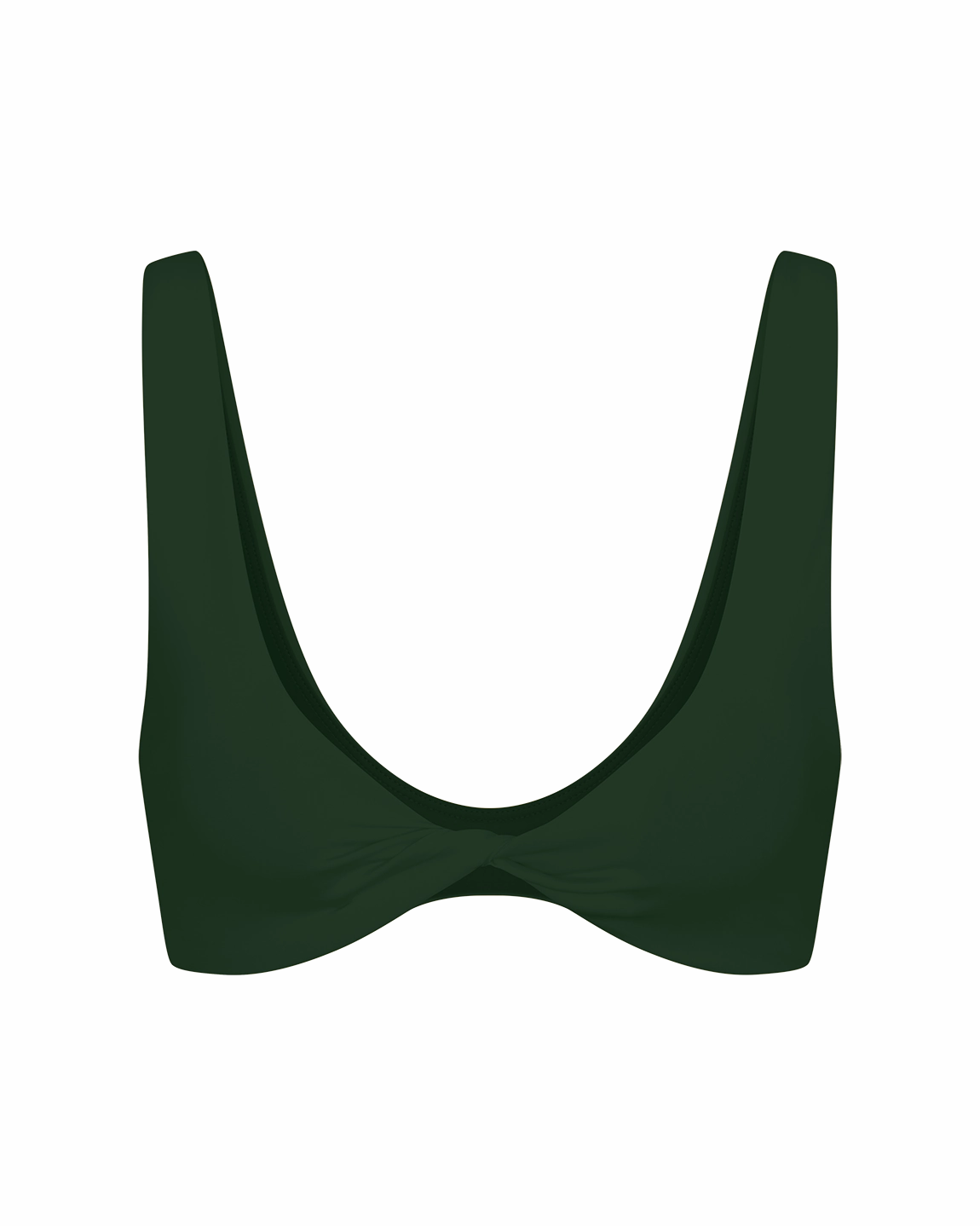 Twisted Plunge Top - Palm