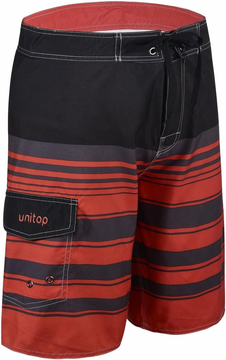 unitop Men's Board Shorts Summer Holiday Surf Trunks Quick Dry