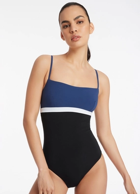 Versa Tank One Piece - Pacific Blue