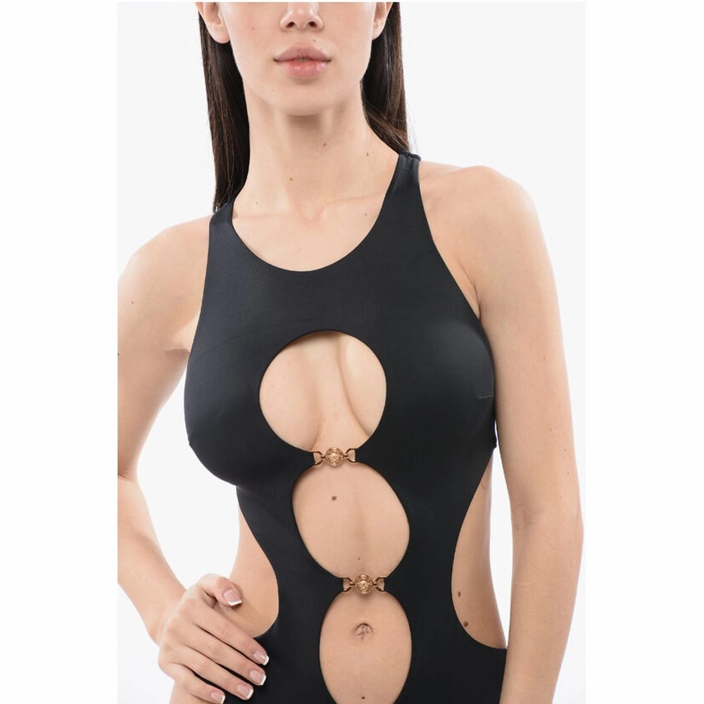Versace Cut-out One-piece Swimsuit with Medusa Women's Logo