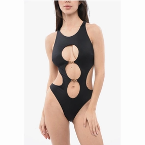 Versace Cut-out One-piece Swimsuit with Medusa Women's Logo