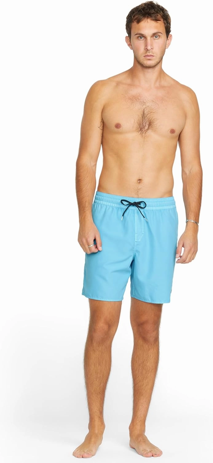 Volcom Men's Standard 17-inch Elastic Waist Surf Swim Trunks