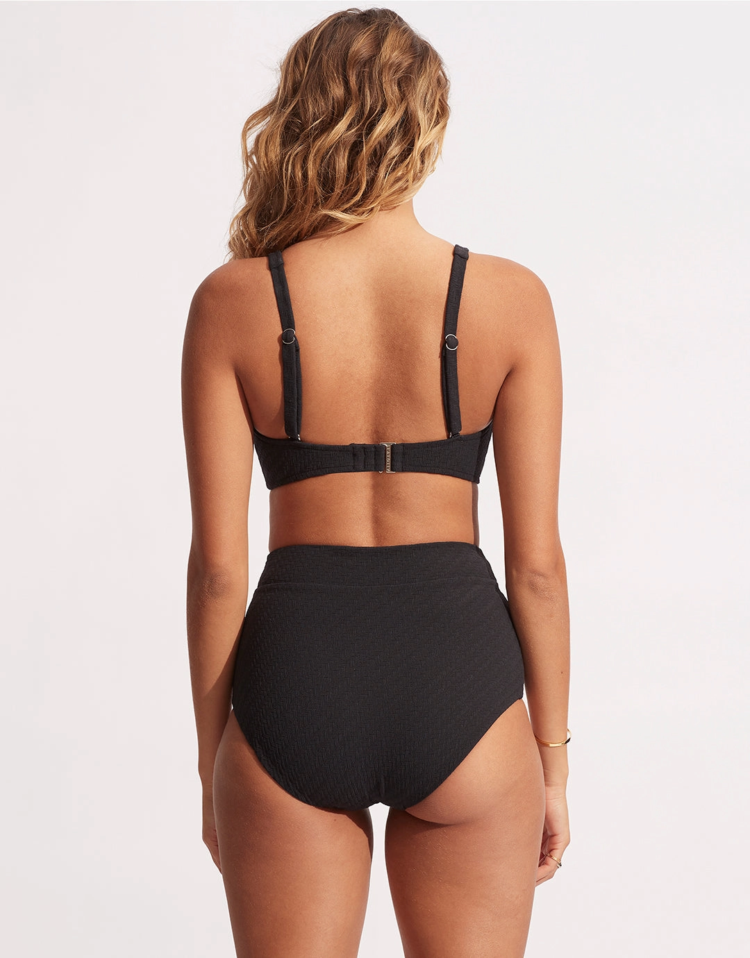Willow DD Fixed Tri Bikini Top - Black