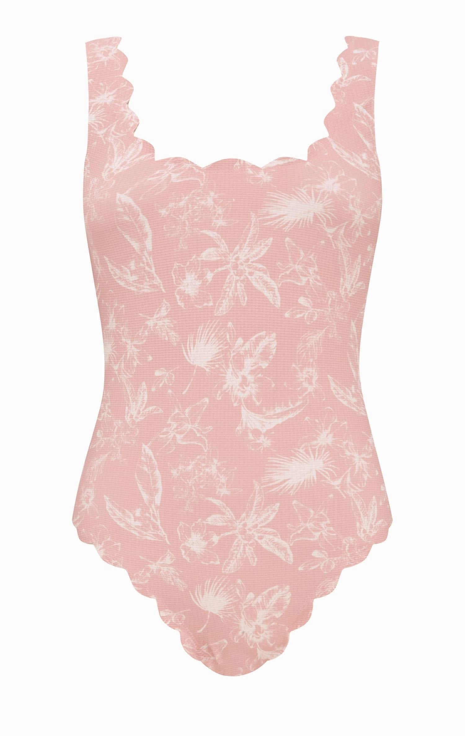 Women's Maillot One-Piece Swimsuit In Calm Floral Print/calm