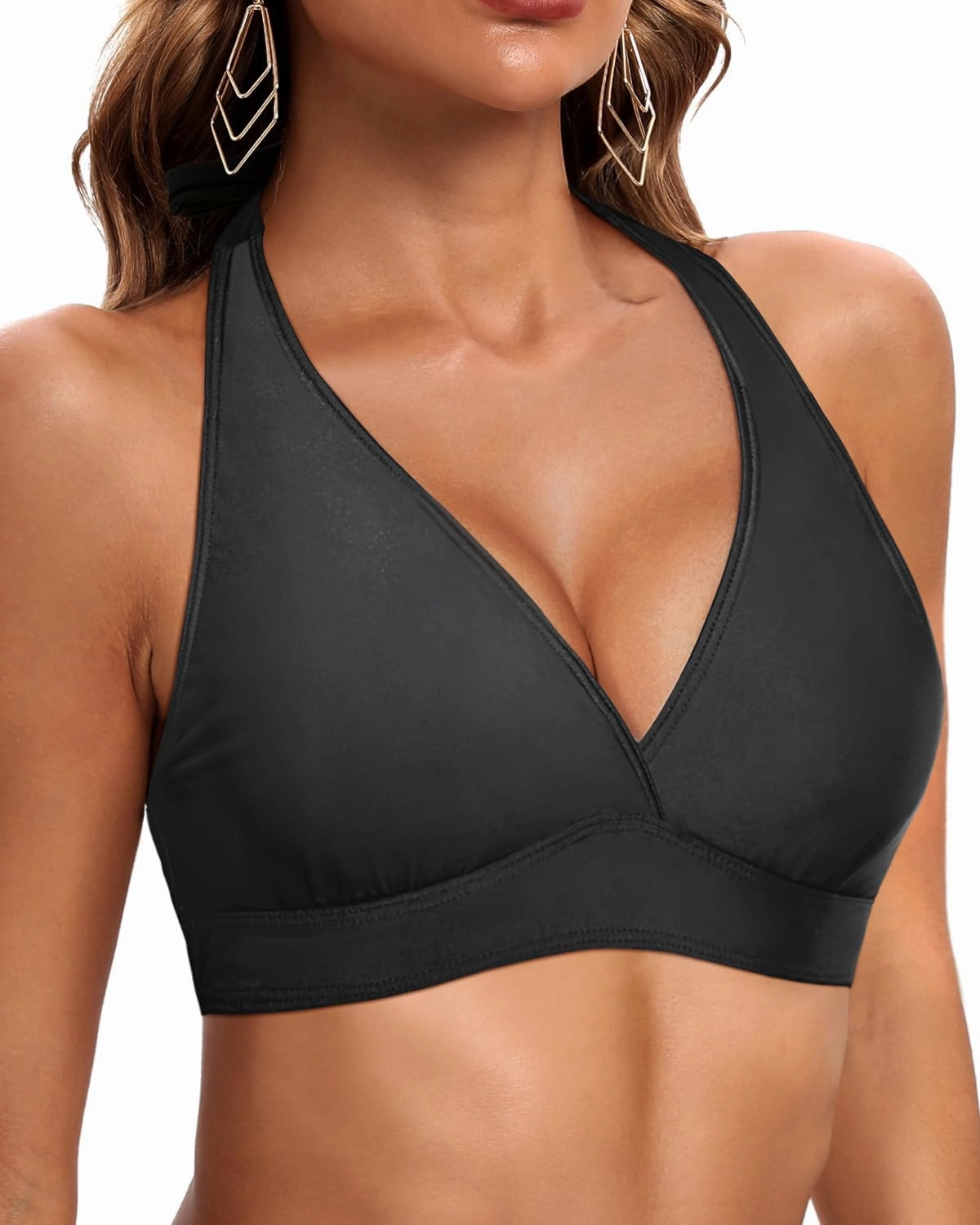 Women Underwire Bikini Top Only - Push Up Swimsuit Top Large Bust Bathing Suit Tops 2025 Supportive Swim Tops