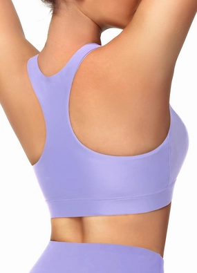 Womens Swim Bra Bikini Tops for Under Swim Shirt Sports Swimsuit Top Modest High Neck Removable Padded Quick Dry UPF50