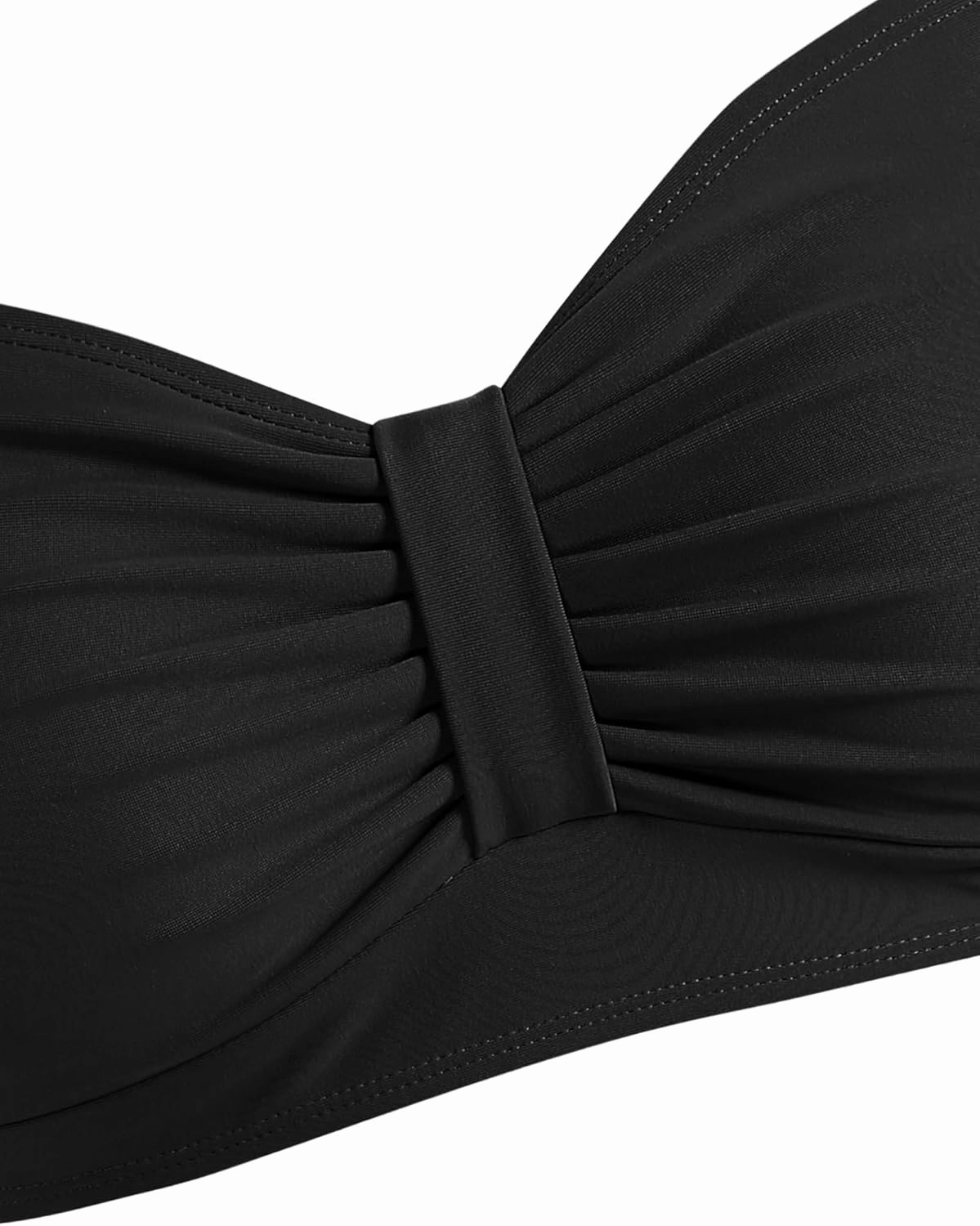 ZAFUL Women Bikini Top Only-Ruched Bra Padded Bathing Suit Top Cross Back Vintage Retro Bathing Suit Tops 2025