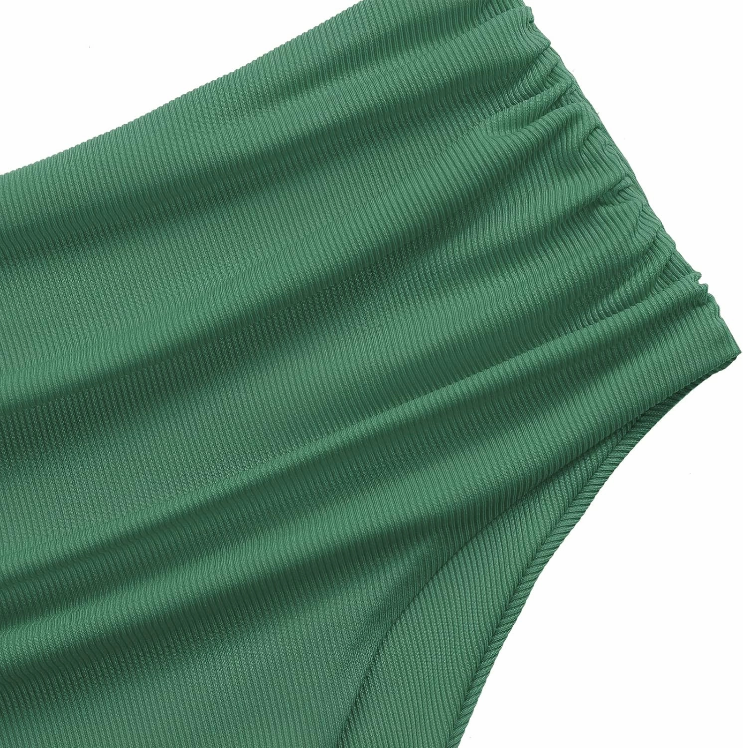 ZAFUL Women's High Waisted Tankini Swimsuit Scoop Neck Ruched Bikini Set Tummy Control 2 Piece Bathing Suit